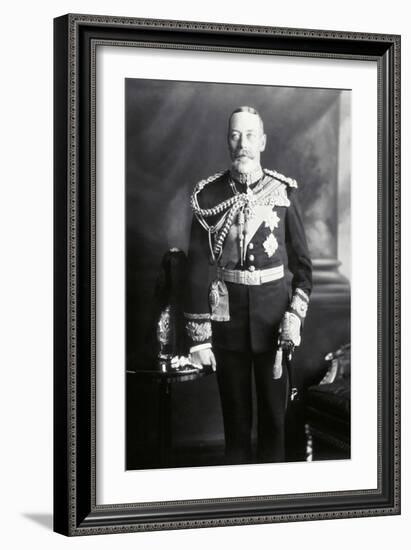 King George V in Uniform-James Lafayette-Framed Giclee Print