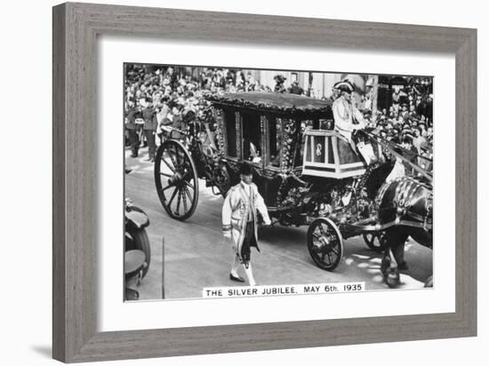 King George V's Silver Jubilee, London, May 6th, 1935-null-Framed Giclee Print