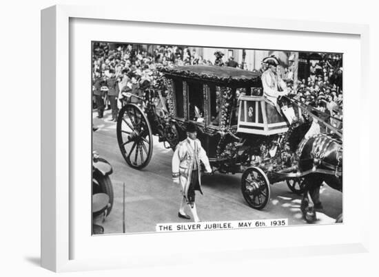 King George V's Silver Jubilee, London, May 6th, 1935-null-Framed Giclee Print