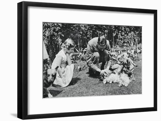 King George VI and Princess Margaret Rose, 1937-Michael Chance-Framed Giclee Print