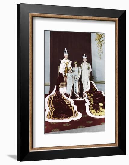 'King George VI and Queen Elizabeth on their Coronation Day', 1937-Unknown-Framed Photographic Print