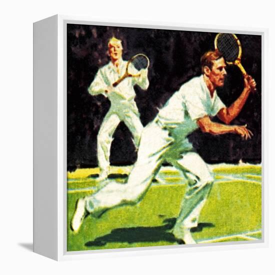 King George Vi Played in the Men's Doubles at Wimbledon in 1926-McConnell-Framed Premier Image Canvas