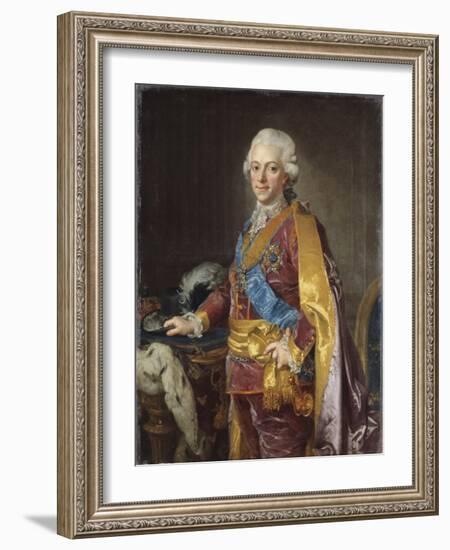 King Gustav III of Sweden, 1780s-Lorens the Younger Pasch-Framed Giclee Print