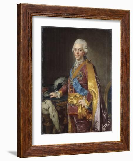 King Gustav III of Sweden, 1780s-Lorens the Younger Pasch-Framed Giclee Print