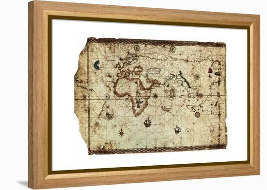 King Hamy' Navigational Chart, 1502-Amerigo Vespucci-Framed Premier Image Canvas