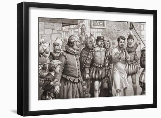 King Henri III of France Doing Penance by Walking Through the Streets of Paris-Pat Nicolle-Framed Giclee Print