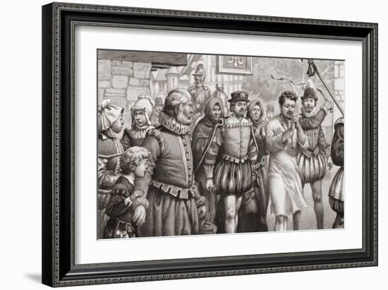 King Henri III of France Doing Penance by Walking Through the Streets of Paris-Pat Nicolle-Framed Giclee Print