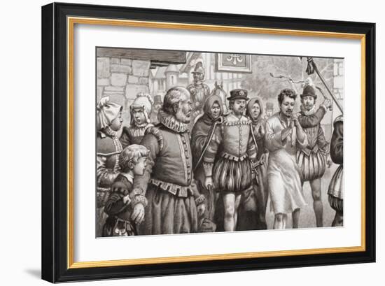 King Henri III of France Doing Penance by Walking Through the Streets of Paris-Pat Nicolle-Framed Giclee Print