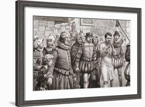 King Henri III of France Doing Penance by Walking Through the Streets of Paris-Pat Nicolle-Framed Giclee Print