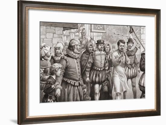 King Henri III of France Doing Penance by Walking Through the Streets of Paris-Pat Nicolle-Framed Giclee Print