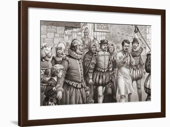 King Henri III of France Doing Penance by Walking Through the Streets of Paris-Pat Nicolle-Framed Giclee Print