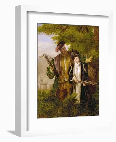 King Henry and Anne Boleyn Deer Shooting in Windsor Forest, 1903-William Powell Frith-Framed Giclee Print