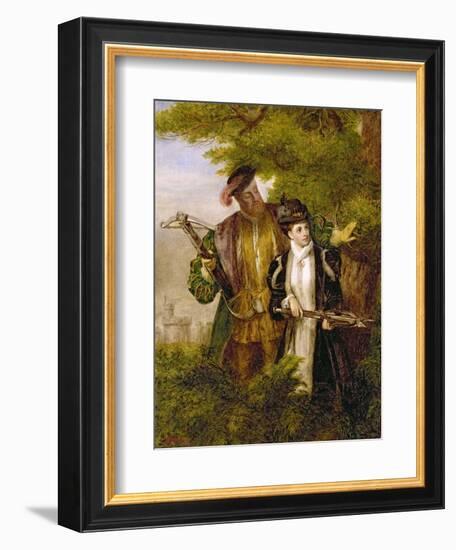 King Henry and Anne Boleyn Deer Shooting in Windsor Forest, 1903-William Powell Frith-Framed Giclee Print