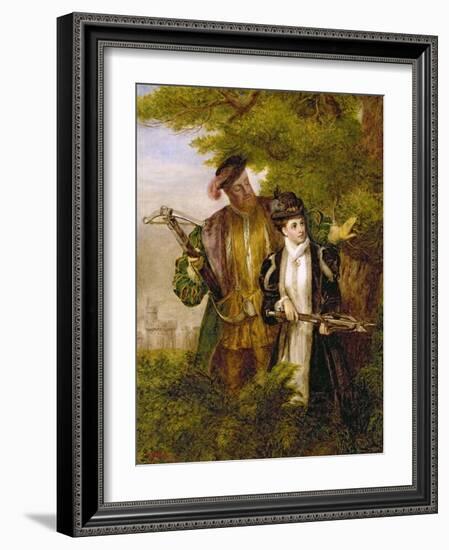 King Henry and Anne Boleyn Deer Shooting in Windsor Forest, 1903-William Powell Frith-Framed Giclee Print