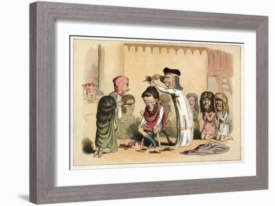 King Henry I and Serlo, Bishop of Seez-Richard Doyle-Framed Giclee Print