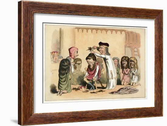 King Henry I and Serlo, Bishop of Seez-Richard Doyle-Framed Giclee Print