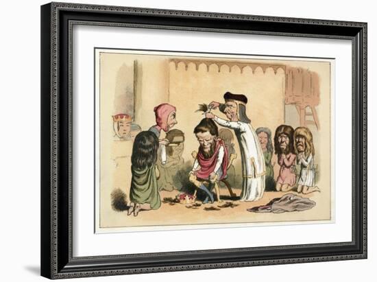 King Henry I and Serlo, Bishop of Seez-Richard Doyle-Framed Giclee Print