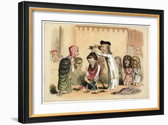 King Henry I and Serlo, Bishop of Seez-Richard Doyle-Framed Giclee Print