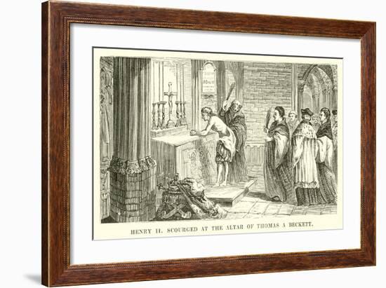 King Henry II Scourged at the Altar of Thomas a Beckett-null-Framed Giclee Print