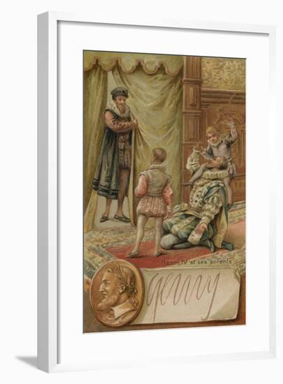 King Henry IV of France with His Children-null-Framed Giclee Print