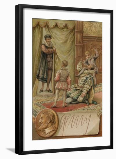 King Henry IV of France with His Children-null-Framed Giclee Print