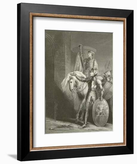 King Henry V, before Harfleur-Richard Westall-Framed Giclee Print