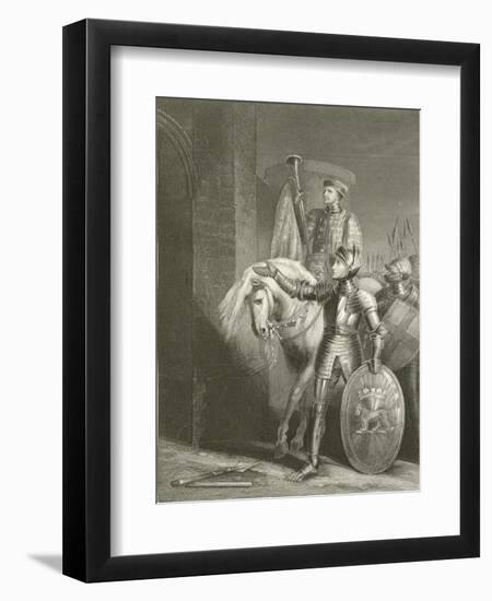 King Henry V, before Harfleur-Richard Westall-Framed Giclee Print