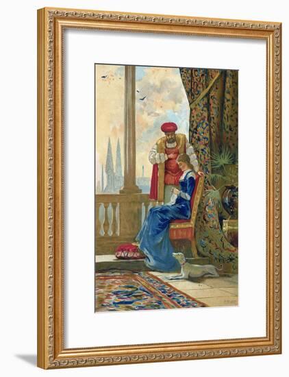 King Henry VIII and Ann Boleyn-Dionisio Baixeras-Verdaguer-Framed Giclee Print