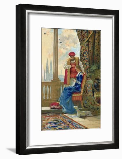 King Henry VIII and Ann Boleyn-Dionisio Baixeras-Verdaguer-Framed Giclee Print