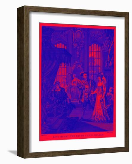 King Henry VIII and Anne Boleyn by William Hogarth-William Hogarth-Framed Giclee Print