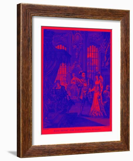 King Henry VIII and Anne Boleyn by William Hogarth-William Hogarth-Framed Giclee Print