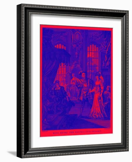 King Henry VIII and Anne Boleyn by William Hogarth-William Hogarth-Framed Giclee Print