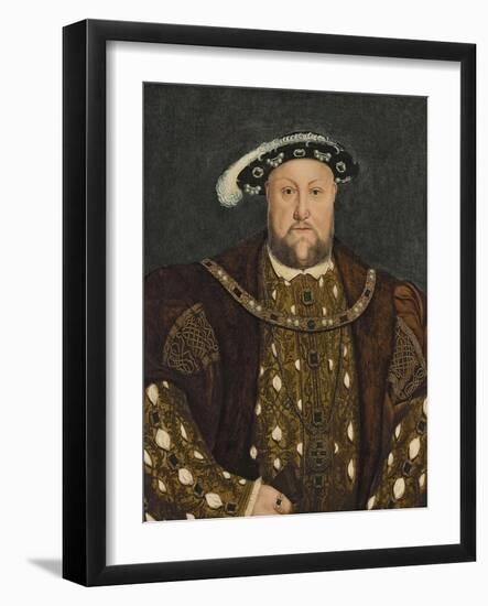 King Henry VIII, C.1540s-Hans Holbein the Younger-Framed Giclee Print