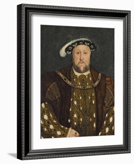 King Henry VIII, C.1540s-Hans Holbein the Younger-Framed Giclee Print