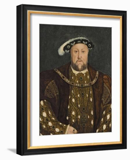 King Henry VIII, C.1540s-Hans Holbein the Younger-Framed Giclee Print