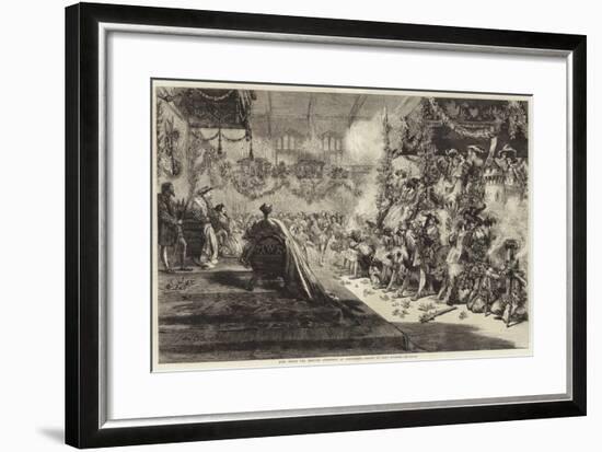 King Henry VIII Keeping Christmas at Greenwich-Sir John Gilbert-Framed Giclee Print