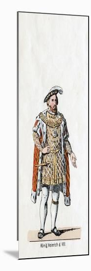 King Henry VIII of England, Costume Design for Shakespeare's Play, Henry VIII, 19th Century-null-Mounted Giclee Print