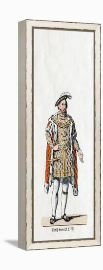 King Henry VIII of England, Costume Design for Shakespeare's Play, Henry VIII, 19th Century-null-Framed Premier Image Canvas