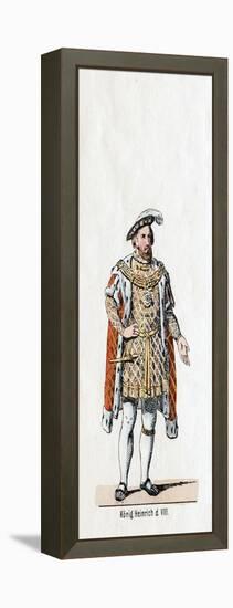 King Henry VIII of England, Costume Design for Shakespeare's Play, Henry VIII, 19th Century-null-Framed Premier Image Canvas