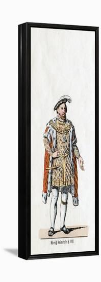 King Henry VIII of England, Costume Design for Shakespeare's Play, Henry VIII, 19th Century-null-Framed Premier Image Canvas