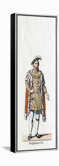 King Henry VIII of England, Costume Design for Shakespeare's Play, Henry VIII, 19th Century-null-Framed Premier Image Canvas