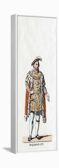 King Henry VIII of England, Costume Design for Shakespeare's Play, Henry VIII, 19th Century-null-Framed Premier Image Canvas