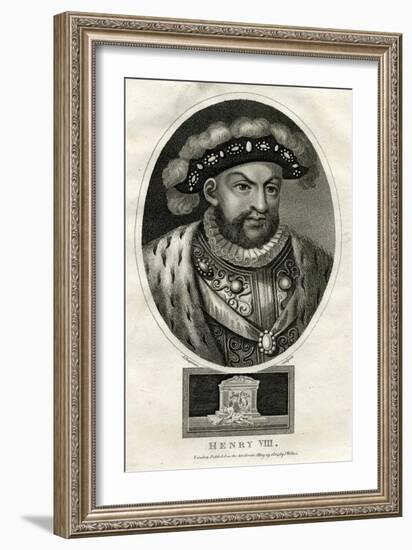 King Henry VIII of England-J Chapman-Framed Art Print