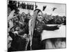 King Hussein Ibn Taltal Greeting His Subjects-Frank Scherschel-Mounted Premium Photographic Print