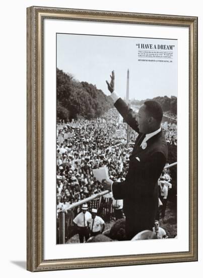 King I Have a Dream-null-Framed Art Print