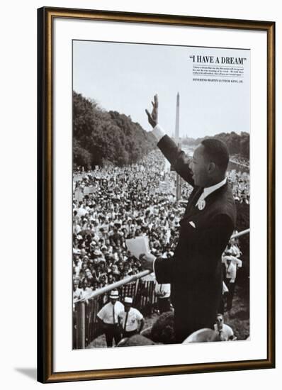 King I Have a Dream-null-Framed Art Print