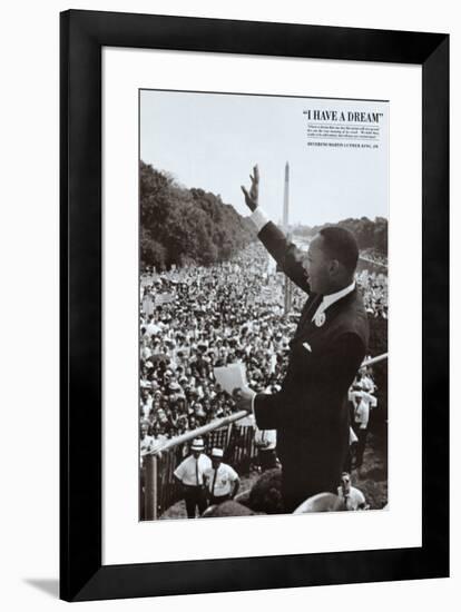 King I Have a Dream-null-Framed Art Print