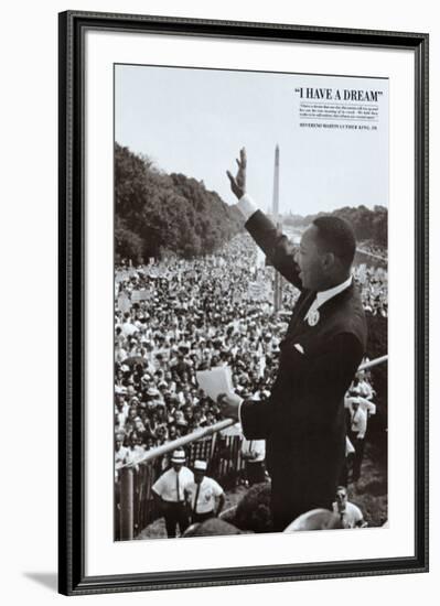 King I Have a Dream-null-Framed Art Print