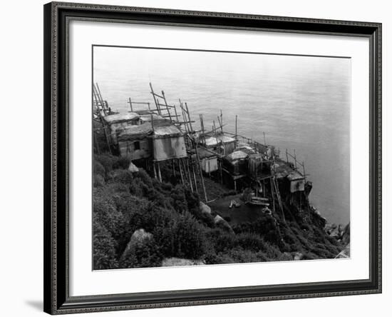 King Island Village-Edward S. Curtis-Framed Photographic Print