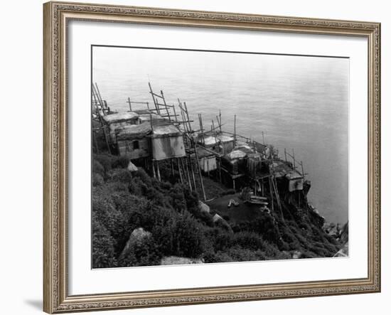 King Island Village-Edward S. Curtis-Framed Photographic Print